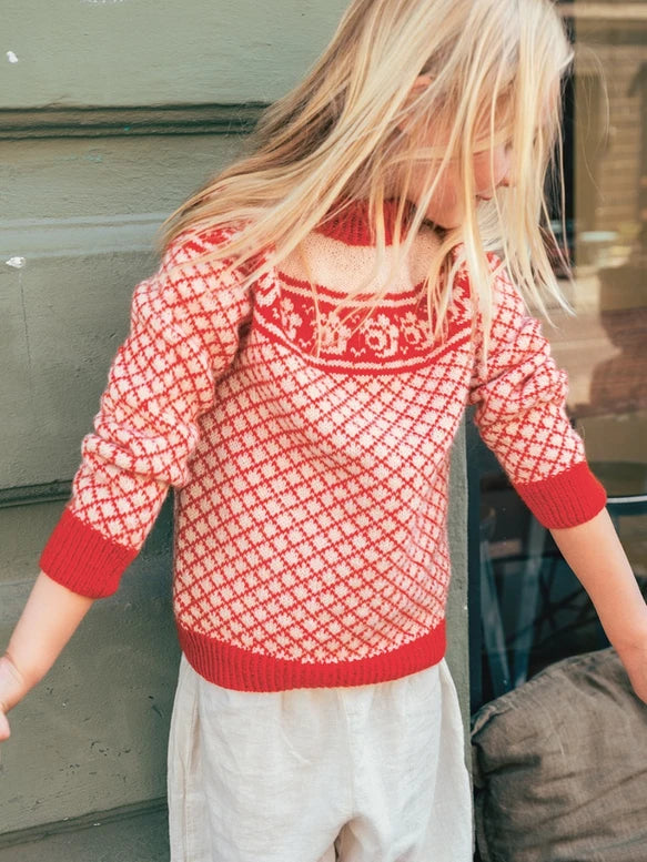 Sandnes - 2509 Norska Ikoner Junior - 01 Blome genser junior (norska)