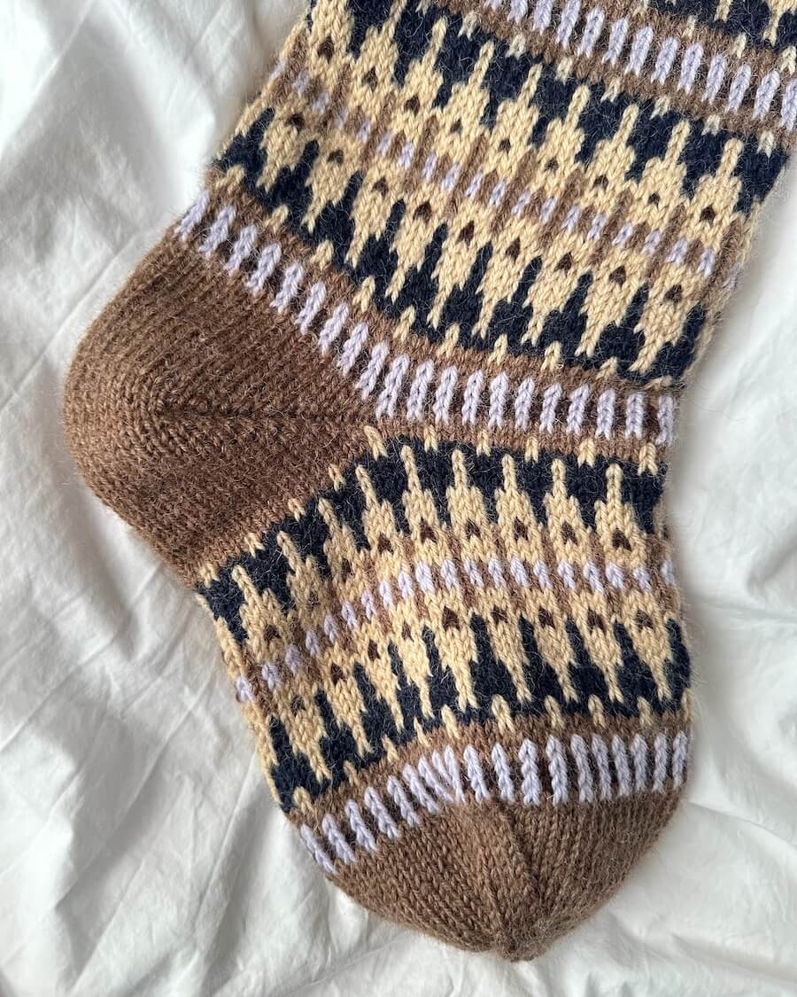 PetiteKnit - Celeste Christmas stocking