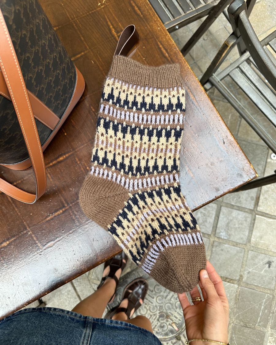 PetiteKnit - Celeste Christmas stocking