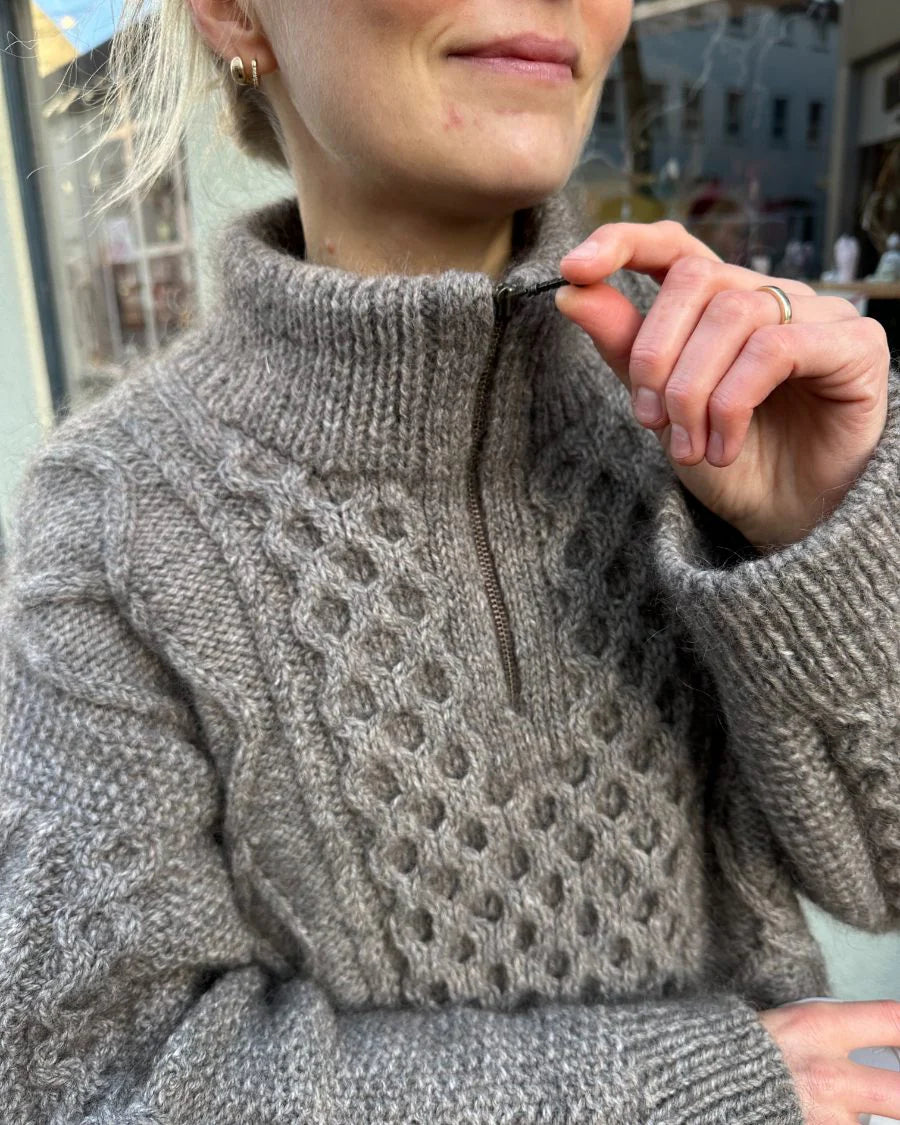 PetiteKnit - Dagmar Zipper Sweater