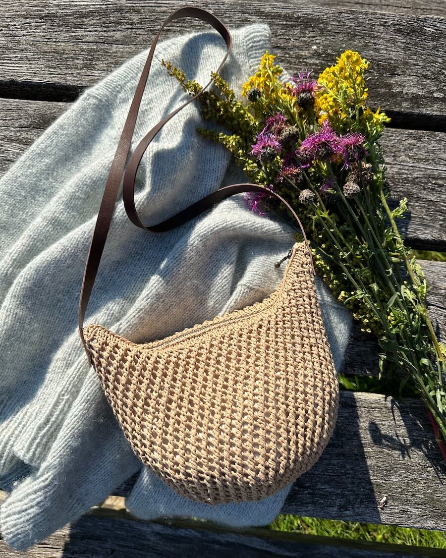PetiteKnit - Liner for round bottom bag - 58 cm - Natural