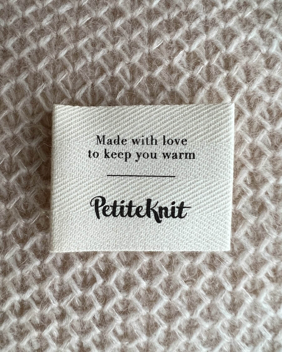 PetiteKnit - label 1 pcs