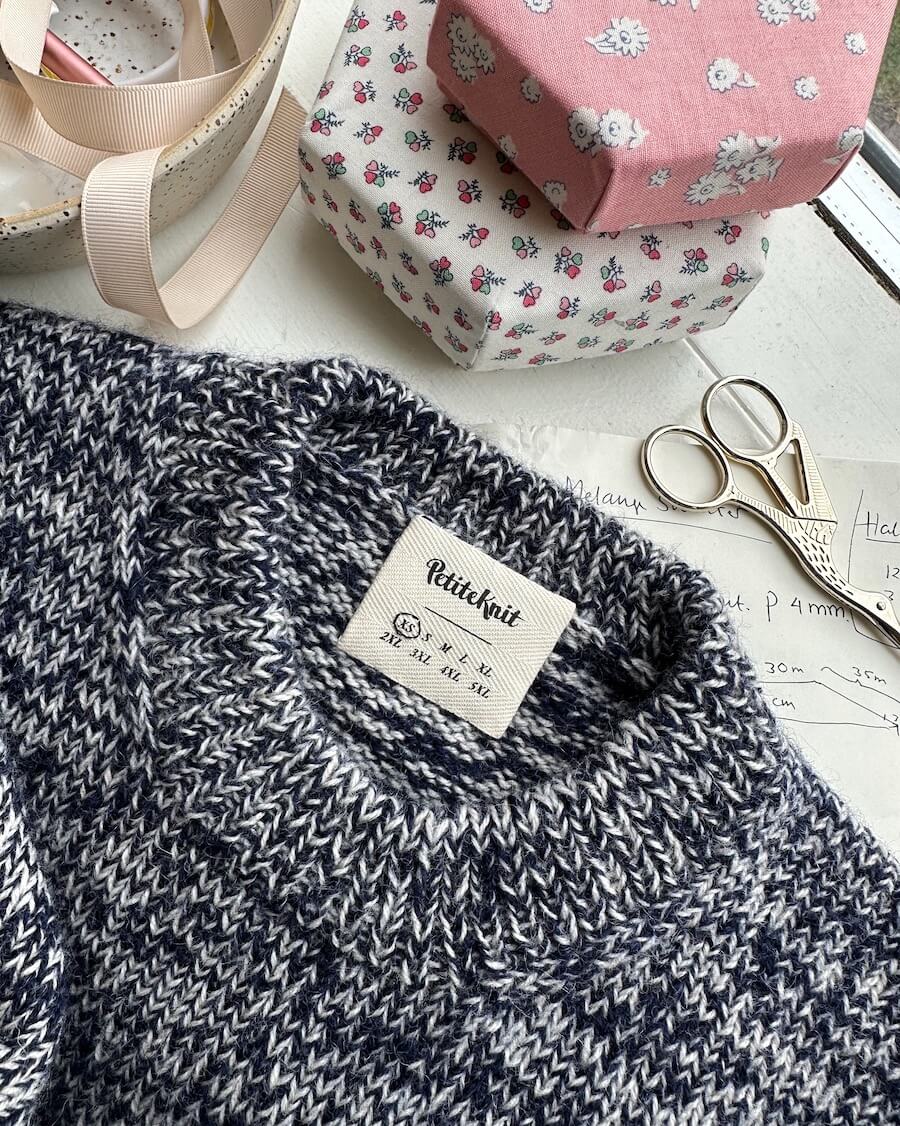 PetiteKnit-label - Storlekar, vuxen