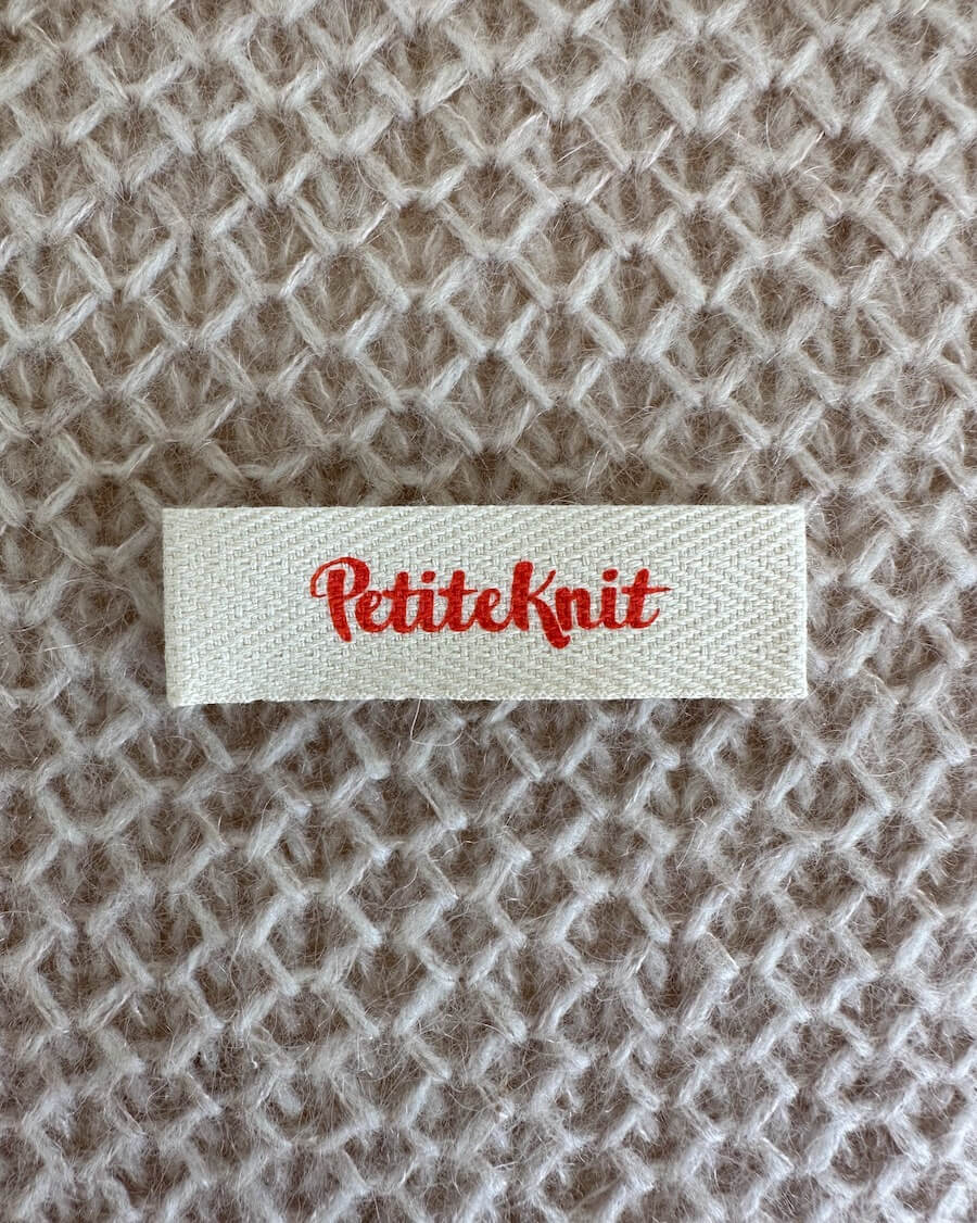 PetiteKnit - label 1 pcs
