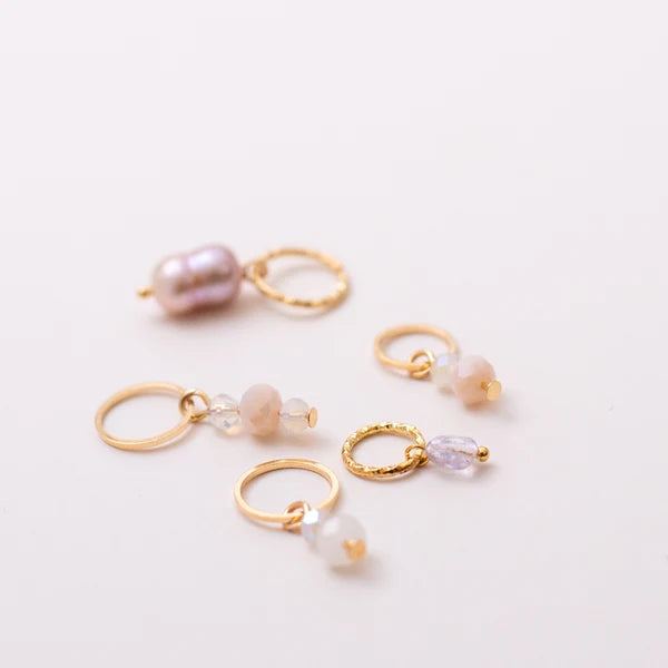 Knitting marker set - Beige gold