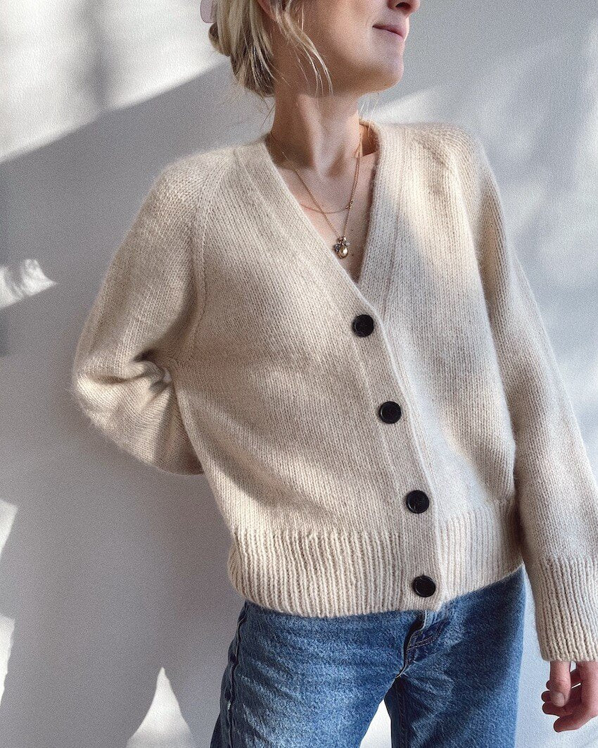 PetiteKnit - Champagne Cardigan
