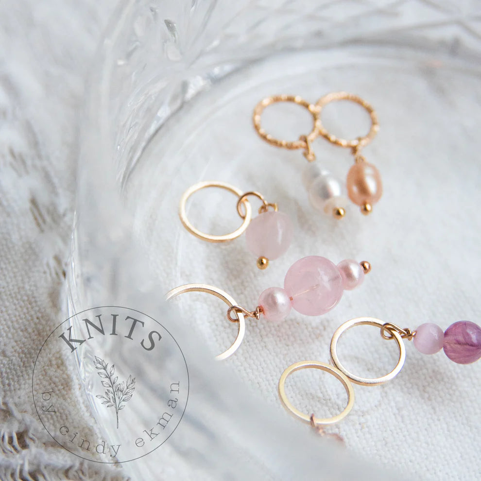 Knitting marker set - Rose gold