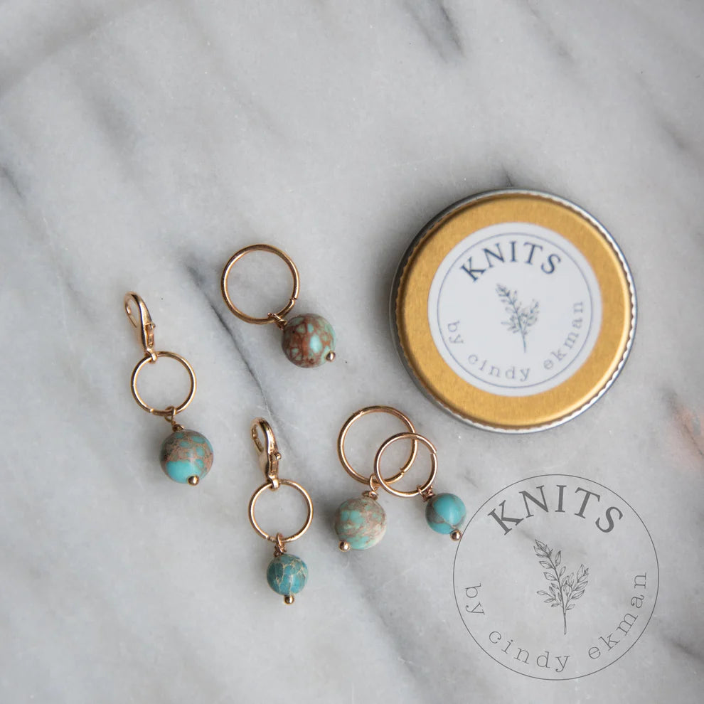 Knitting marker set - Turquoise