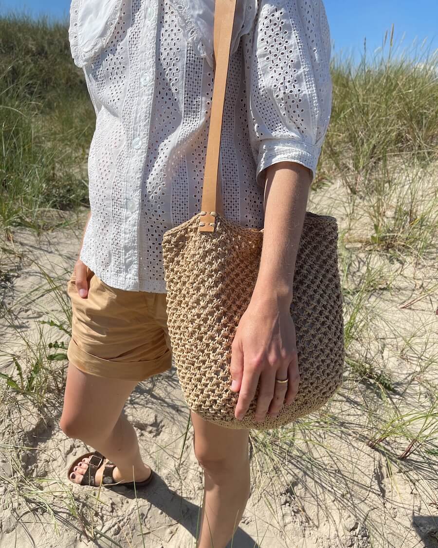 PetiteKnit - Läderband till French Market Bag - kärnläder