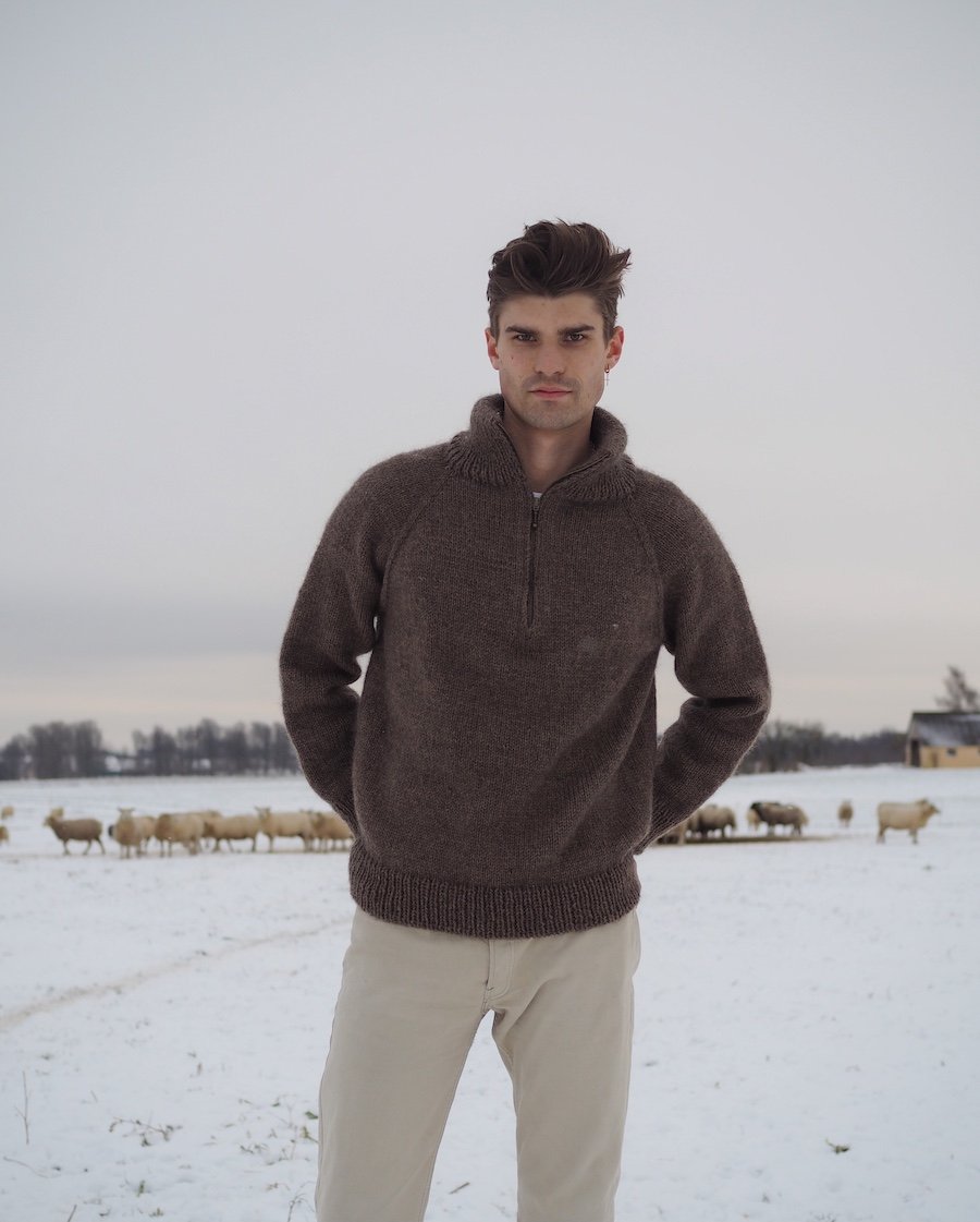 PetiteKnit – Zipper sweater - Men