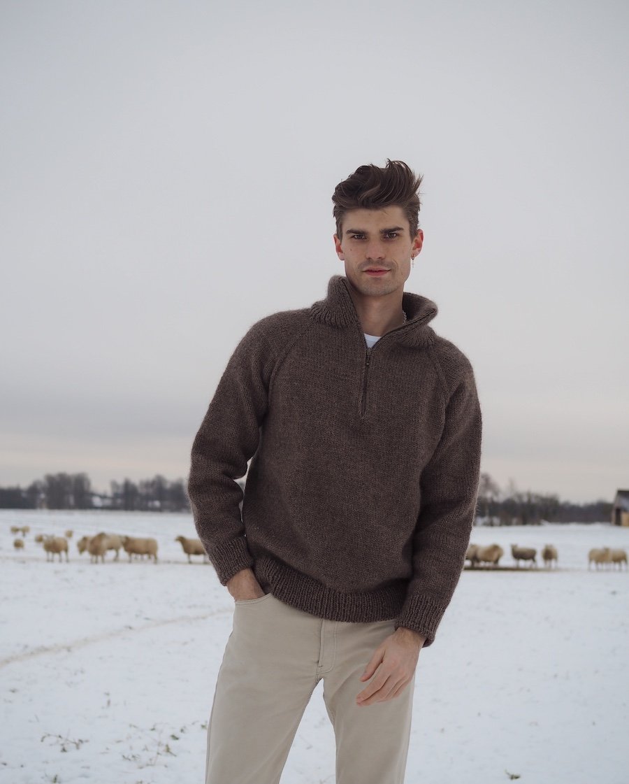 PetiteKnit – Zipper sweater - Men