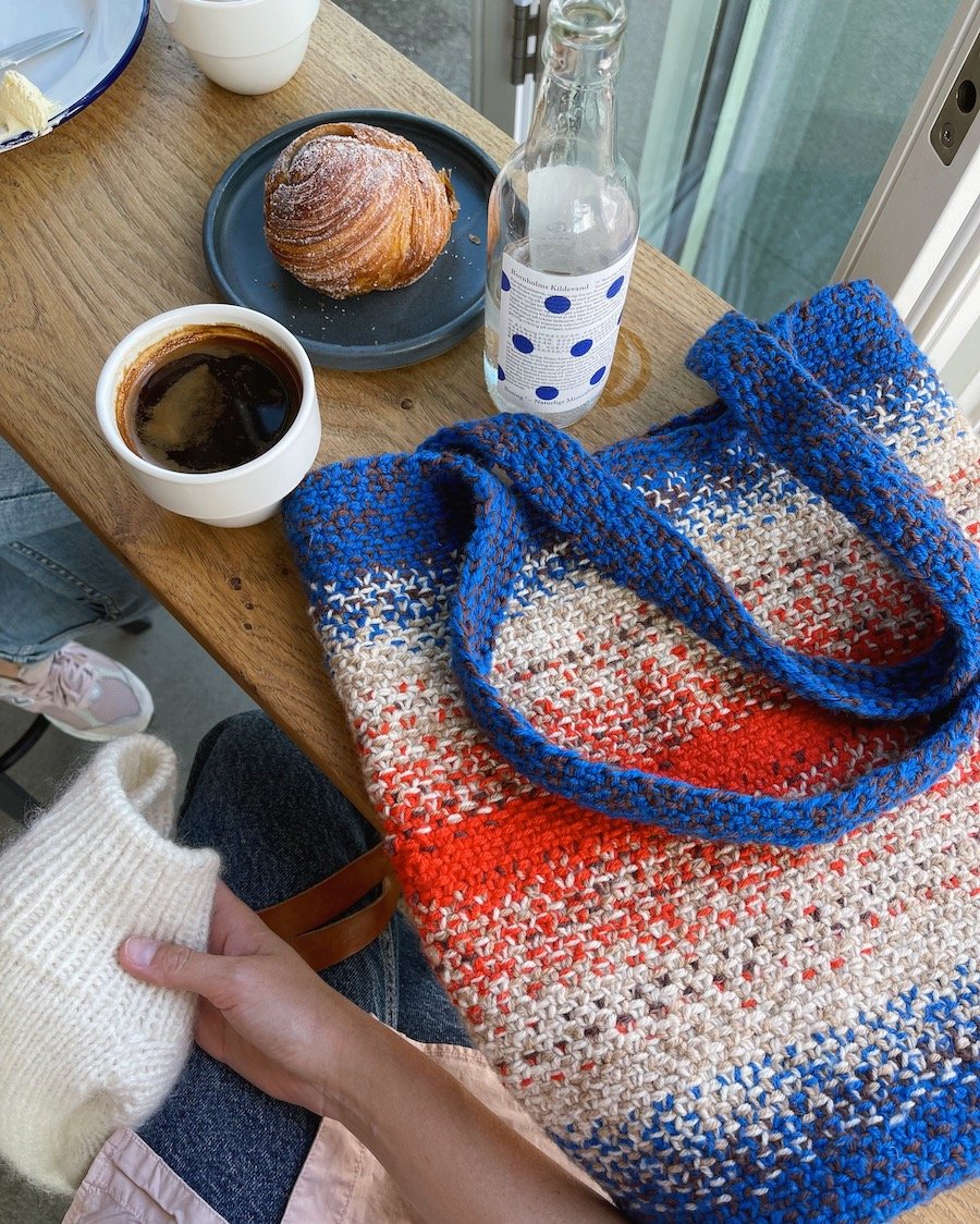 PetiteKnit - Technicolor Tote Bag