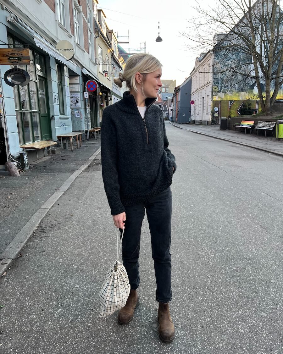 PetiteKnit - Zipper Sweater Light