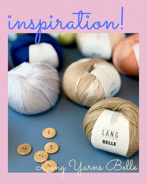 Vad kan jag sticka med Belle från Lang Yarns?