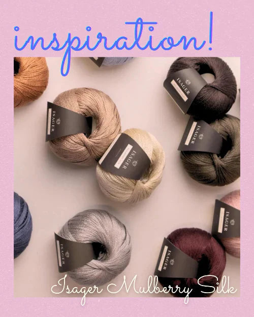 Vad kan jag sticka med Isager Mulberry Silk?