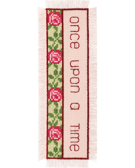Broderikit - Bokmärke med mönstrad bård