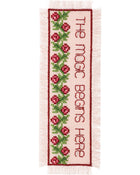 Broderikit - Bokmärke med mönstrad bård