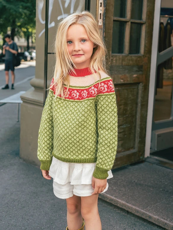 Sandnes - 2509 Norska Ikoner Junior - 05 Blome genser junior (norska)