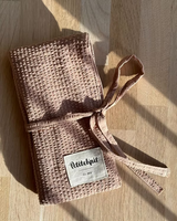 PetiteKnit - Knitter's Needle Case - To Go - Praline Seersucker