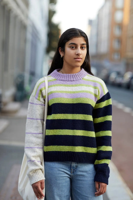 Rauma pattern 452 Uni stripe sweater