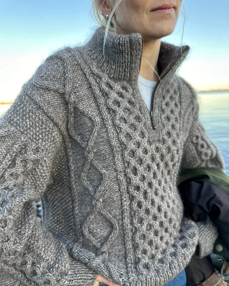 PetiteKnit - Dagmar Zipper Sweater