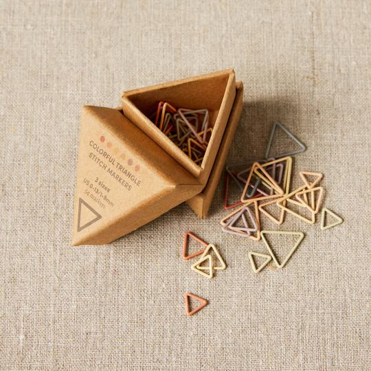 CocoKnit - Triangle Stitch Markers, Earth Tones