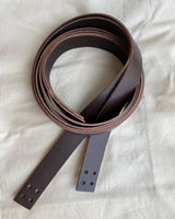 PetiteKnit - Leather Strap for French Market Bag - Dark Brown