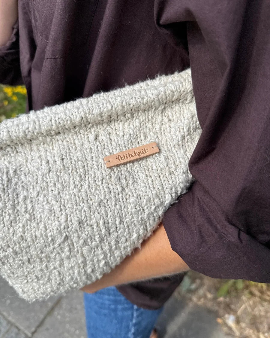 PetiteKnit-läderlabel - Natur (liten)