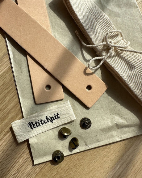 PetiteKnit – Leather strap for French Market Bag