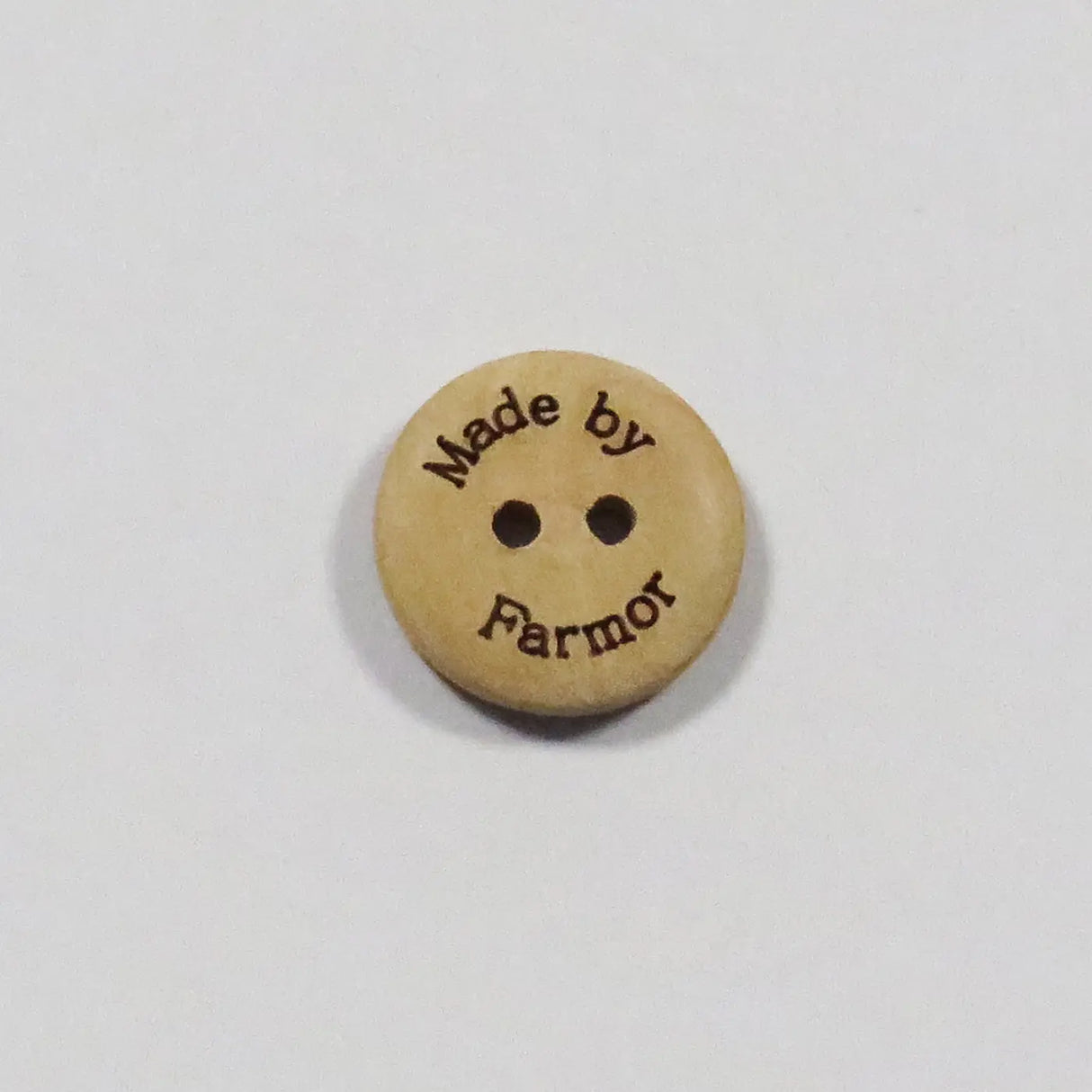 Made by grandma - wooden button