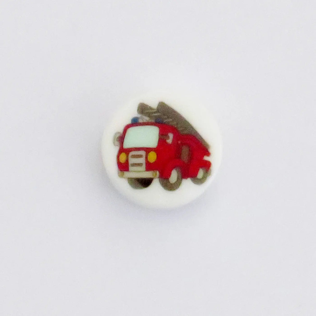 Button with fire truck