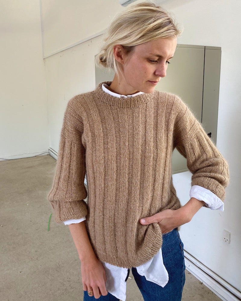 PetiteKnit – Stripes along the length of the sweater